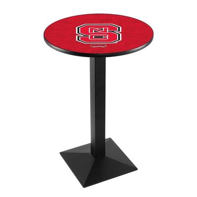 L217 - 42" Black Wrinkle North Carolina State Pub Table by Holland Bar Stool Co.