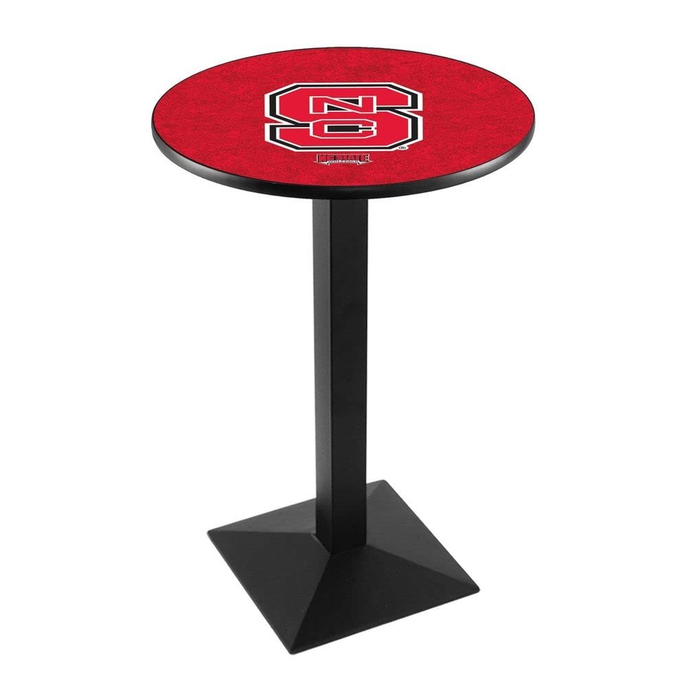 L217 - 42" Black Wrinkle North Carolina State Pub Table by Holland Bar Stool Co.