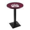 Holland Bar Stool Co. L217-42" Black Wrinkle Montana Pub Table view 1