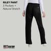 Greys Anatomy by BARCO Classic Riley Scrub Pant for Women  Black, 5-Pocket Mid-Rise Flared Leg Bottoms with Natural Stretch, Soil Release Fabric, and Super-Soft Finish  XXL, Petite Fit view 4