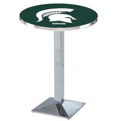 Holland Bar Stool Co. L217-42" Chrome Michigan State Pub Table