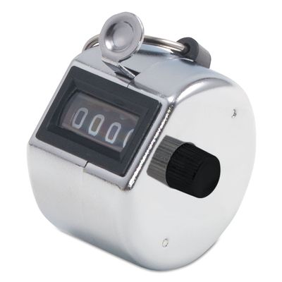 BATES 9841000 Tally I Hand Model Tally Counter, Registers 0-9999, Chrome
