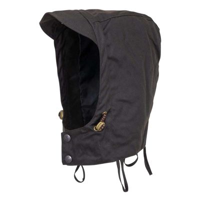 OUTBACK TRADING Oilskin Unisex Waterproof Western Hood, Brown, Large