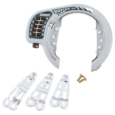 Gorin GR520-SL Combination Lock Button Type Ring Lock Silver
