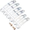 Gorin GR520-SL Combination Lock Button Type Ring Lock Silver view 2