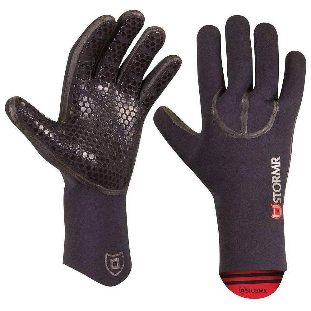STORMR Typhoon Mens and Womens Durable Yet Comfortable Fishing Glove with High Stretch Premium Micro-fleece Lined 3MM Neoprene: Best Used for Ice Fishing, Winter Conditions, and Foul Weather (Black, S),Small,RXG30N-S