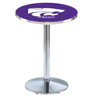 Holland Bar Stool Co. L214-36" Chrome Kansas State Pub Table