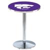 Holland Bar Stool Co. L214-36" Chrome Kansas State Pub Table view 1