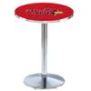 Holland Bar Stool Co. L214-36" Chrome Illinois State Pub Table view 1