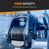 FINS Infinity Braid - USA Made - Silky Smooth 8-End Jet Black Braided Fishing Line for Superior Casting and Quiet Performance in Guides - 1500 Yds -10 lb view 2