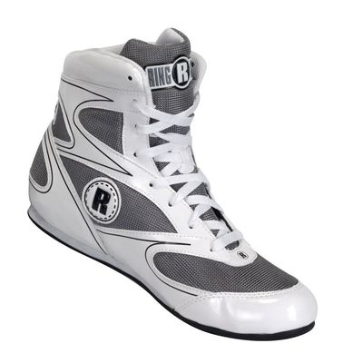 Ringside unisex adult High-top Sneaker, White, 2 Big Kid US
