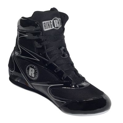 Ringside unisex adult High-top Sneaker, Black, 3 Big Kid US