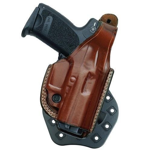 Aker Leather 268 FlatSider XR17 Paddle Holster for S&W M&P 9/40, Tan, Right Hand