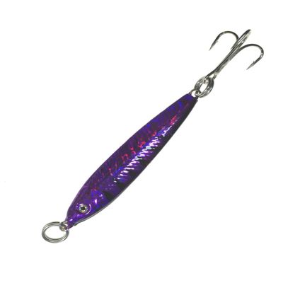 Live Bait Metal Jigs 3-1/2oz Size, 8 Pcs #2 Purple Color for Saltwater & Freshwater Fishing, Ideal for Tuna, Salmon, Bass, Walleye, Striper & Trout