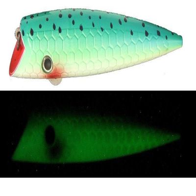 Dreamweaver Lure Co. Captains Choice Plug Green Splatterback, 5 1/4"