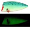 Dreamweaver Lure Co. Captains Choice Plug Green Splatterback, 5 1/4" view 1
