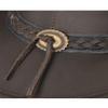 Outback Trading Men's 1367 Wagga UPF 50 Breathable Leather Western Hat with Adjustable Chin Cord with Braided Hatband, Chocolate, X-Large view 4