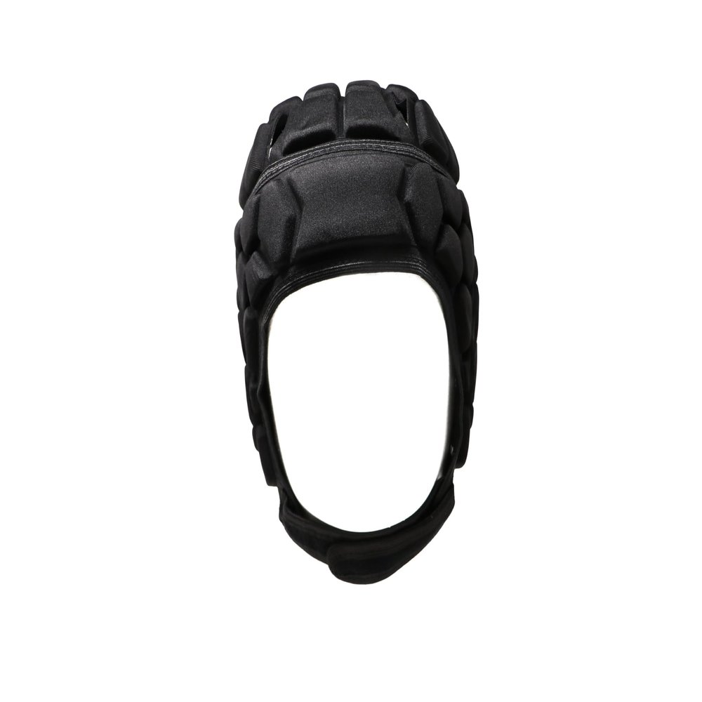 BARNETT Heat Pro Helmet Black XS Soft Shell Flag Football Helmet 7v7 Rugby Helmet Scrum Cap Soccer Padded Headgear Adjustable Head Protector for Youth Kids Adults