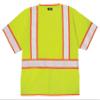 Kishigo Unisex High Visibility Reflective 6 Pocket Contrast Mesh Vest 1242, Zipper Closure, Polyester, ANSI 107 Type R / Class 3, Construction, Roadwork, Utility, Warehouse, Outdoor (Lime, 2X) view 3