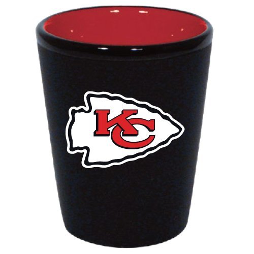 HUNTER Kansas City Chiefs 1.5 Oz Two-Tone Ceramic Shot Glass