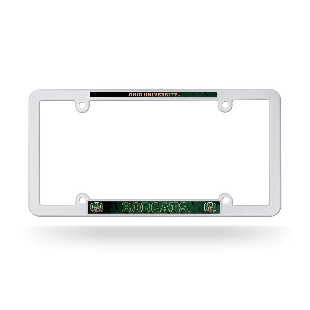 Rico Industries NCAA Ohio Bobcats Plastic License Plate Frame , 6 x 12.25"