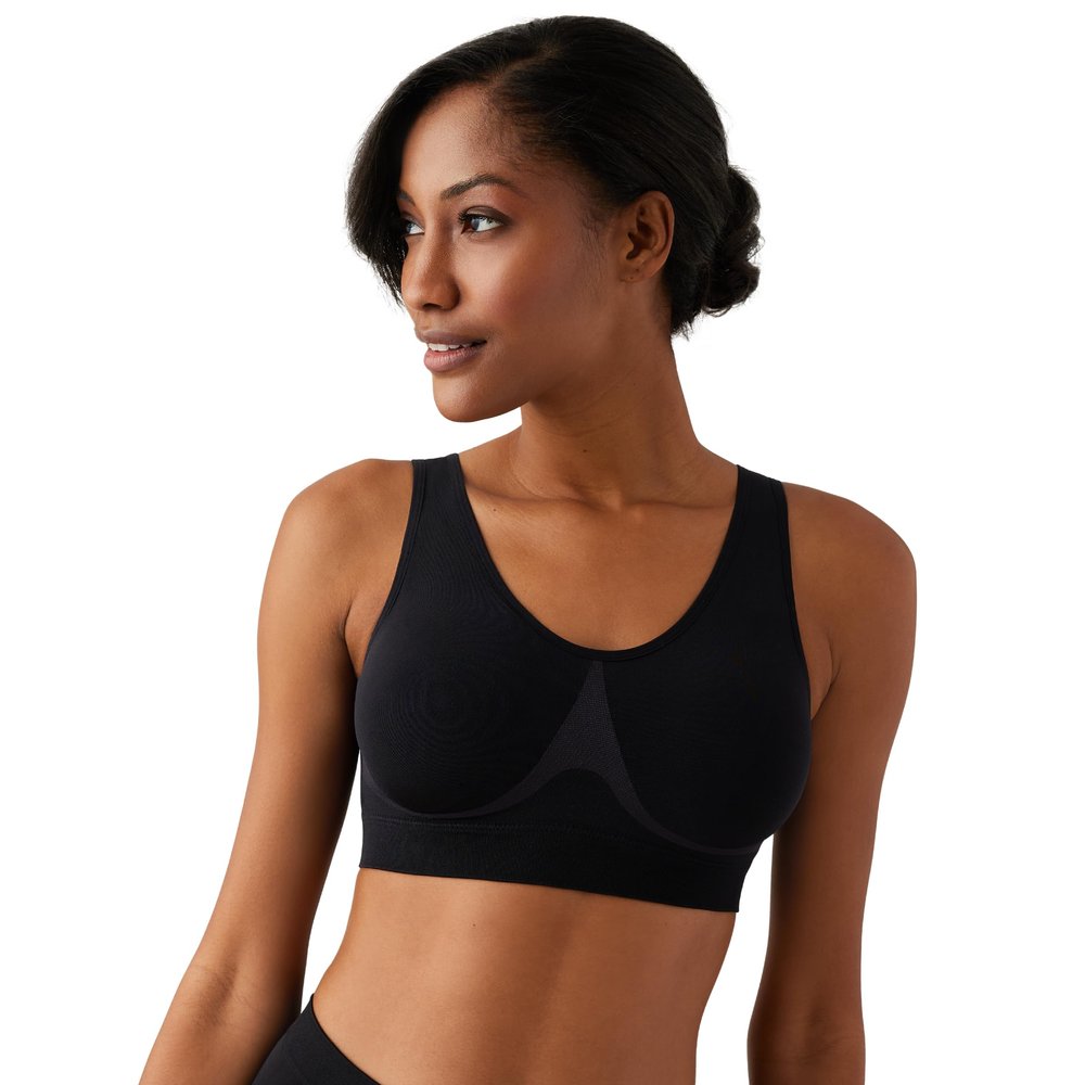 Wacoal womens B-smooth Bralette bras, Black, 36 US