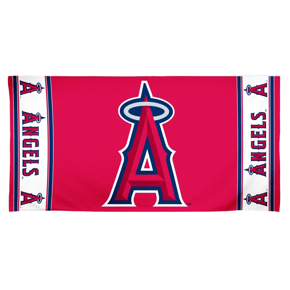MLB Anaheim Angels 30 by 60 Fiber Reactive Beach Towel