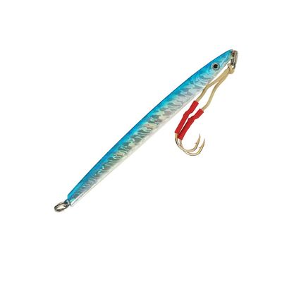 Knife Jigging Lures 7oz LF41, 10 Pcs Blue for Deep Water Vertical Jigging, with Assist Hooks & Rings, Ideal for Tuna, Grouper, Amberjack Fishing