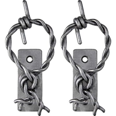 Denix Barbed Wire Gun Hangars, Antique Gray Finish