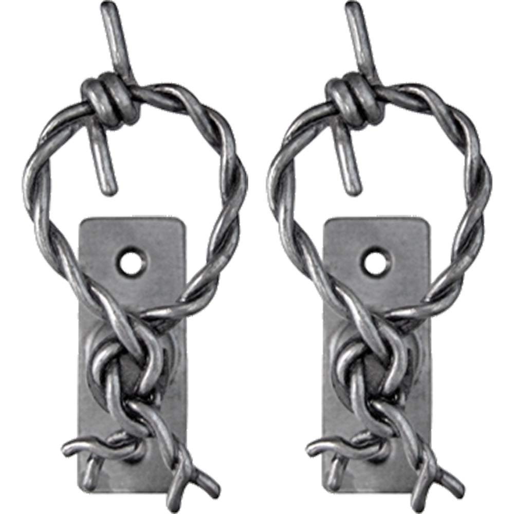 Denix Barbed Wire Gun Hangars, Antique Gray Finish