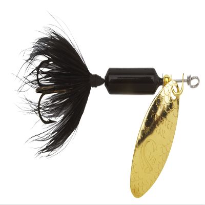 Yakima Bait Wordens Original Rooster Tail Spinner Lure, Midnight, 1/8-Ounce