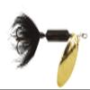 Yakima Bait Wordens Original Rooster Tail Spinner Lure, Midnight, 1/8-Ounce view 1
