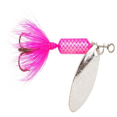 Yakima Bait Wordens 216-PK Rooster Tail in-Line Spinner, 1/2 oz, Treble Hook, Pink