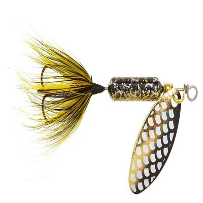 Yakima Bait Wordens Original Rooster Tail Spinner Lure, Strobe Black, 1/16-Ounce