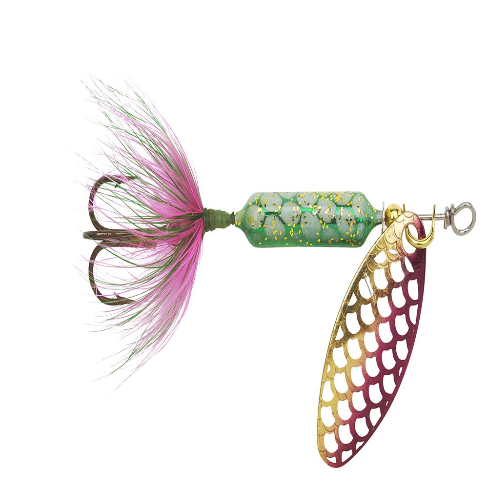 Yakima Bait Wordens Original Rooster Tail Spinner Lure, Strobe Rainbow, 1/4-Ounce