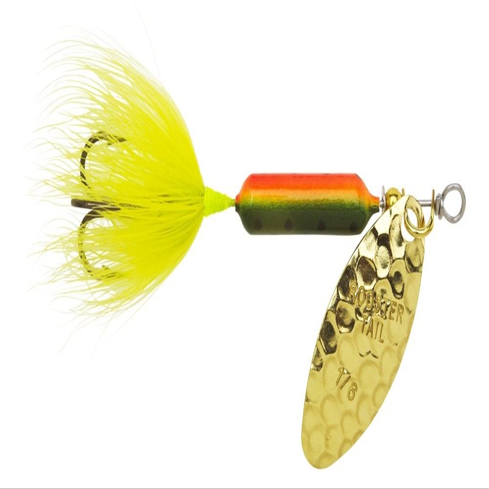 Yakima Bait Wordens 210-HBFRT Rooster Tail in-Line Spinner, 2 1/2", 1/6 oz