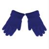 Black 3 Piece Fleece Hat Scarf & Glove Matching Set Blue view 3