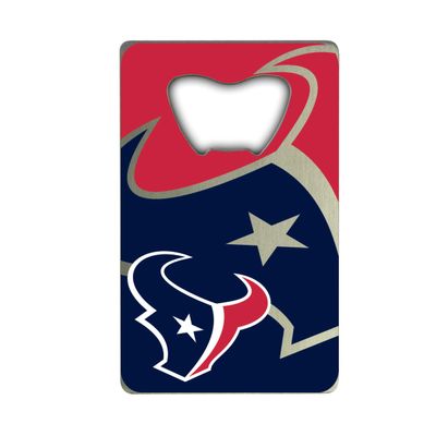 FANMATS 62571 Houston Texans Credit Card Style Bottle Opener - 2 x 3.25