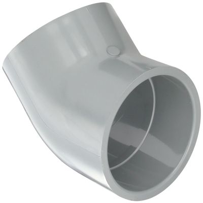 Spears 817-C Series CPVC Pipe Fitting, 45 Degree Elbow, Schedule 80, 4" Socket
