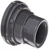 Spears 8171 Series PVC Bulkhead Tank Adapter, Schedule 80, Gray, 3" Socket x NPT Female view 1