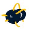 Cliff Keen Custom Signature Headgear - Navy/Gold view 1