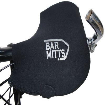 Bar Mitts Cold Weather Mountain/Commuter Bike Neoprene Handlebar Mittens, Two Bar End Openings, Small/Medium