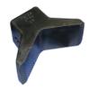 C.H. Yates 6Y33-4 Black Rubber Molded 'Y' Bow Stop - 3 in. x 3 in. x 0.5 in. view 1