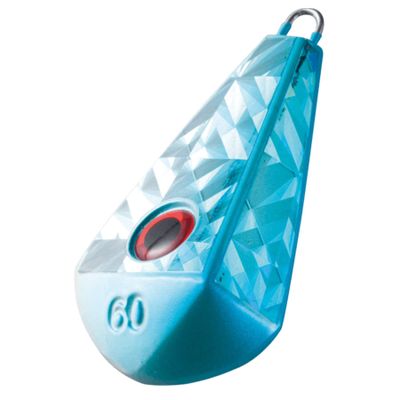 Hayabusa Eyeball Fishing Sinker, Rudder Type, No. 60-4, Blue Pearl