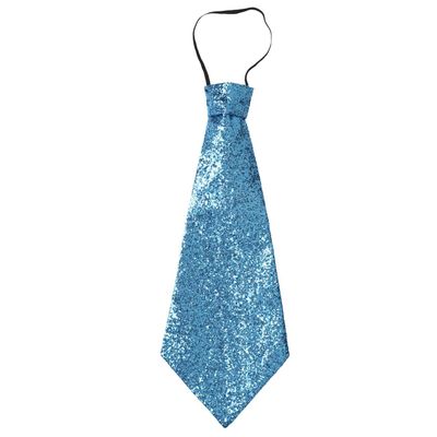 "TOURQUOISE LUREX NECKTIE" with elastic -