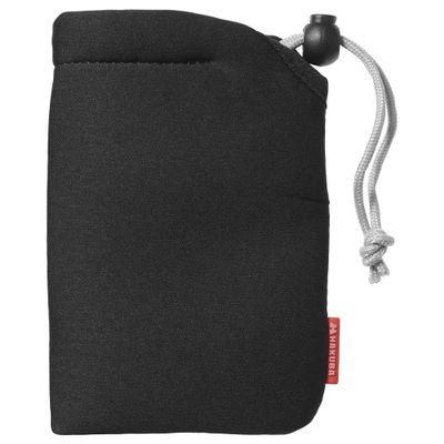 Hakuba KCS-37S Camera Pouch, Soft Cushion Pouch, Small, Black, Camera Case, Drawstring Gadget Case, Inner Pouch, Digital Camera