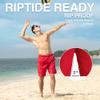 Kanu Surf Men's Swim Trunks (Regular & Extended Sizes), Havana Red, X-Large view 4