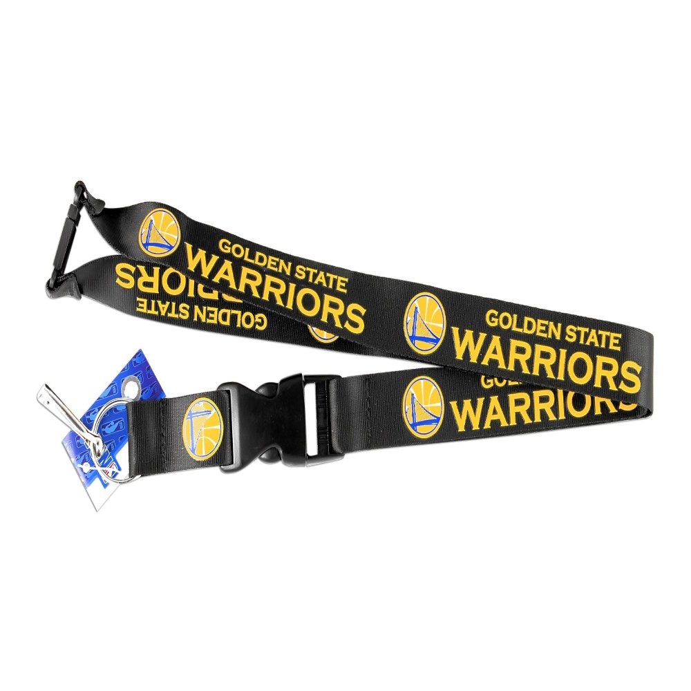Aminco NCAA Golden State Warriors NBA-LN-095-23-BK Team Lanyard, One Size, Multicolor