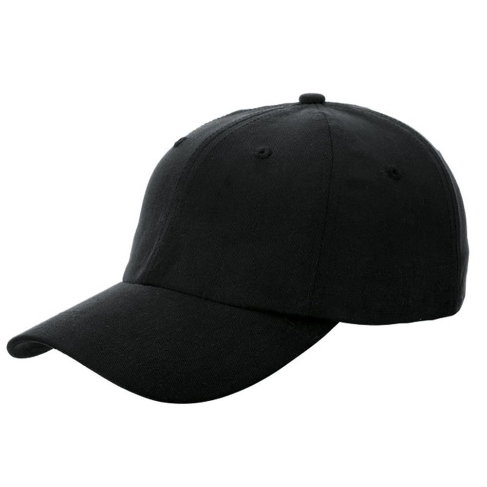 6 Panel Polynosic Cap - Black
