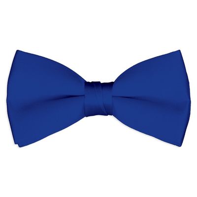 Boy's Solid Color Banded Satin Bow Ties / Bowties (Royal Blue)